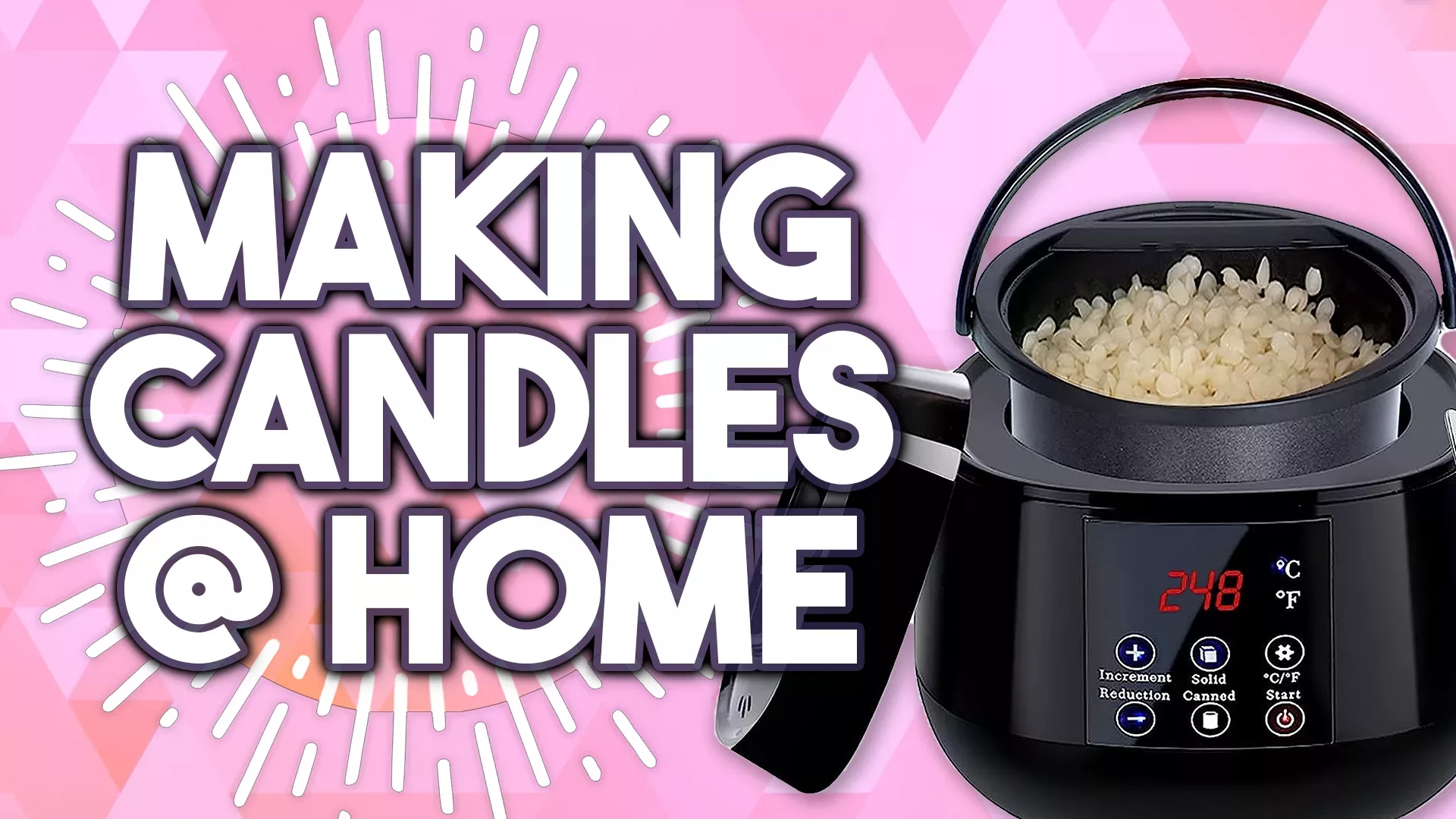 Making Candles at Home with PEEWF Wax Melting Machine & Candle Making Kit